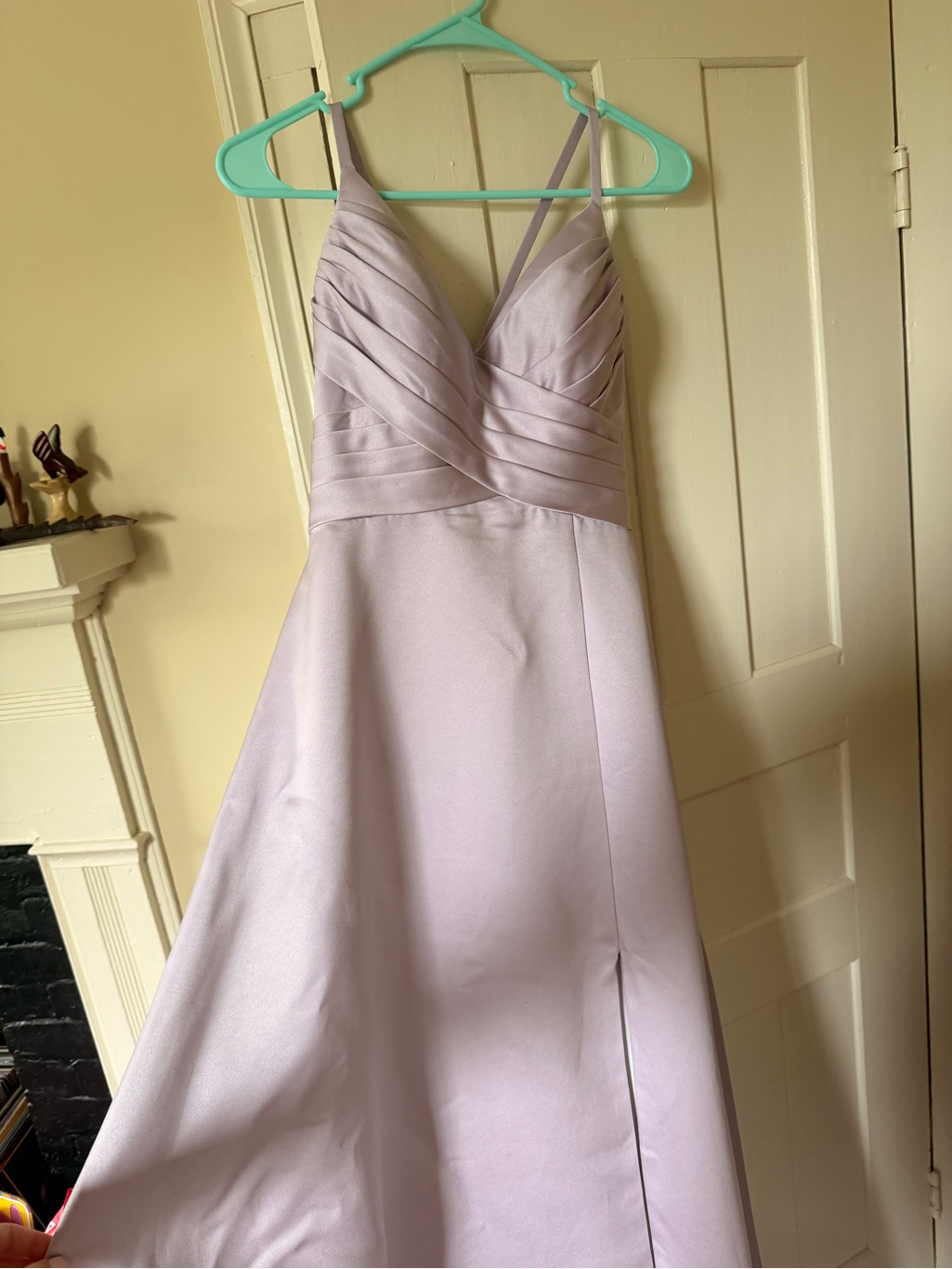 Jjs House Lavender Spaghetti Strap A-Line Gown